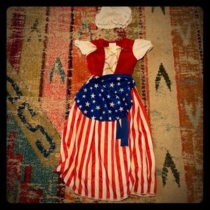 American costume that is very patriotic.